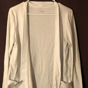 White cardigan